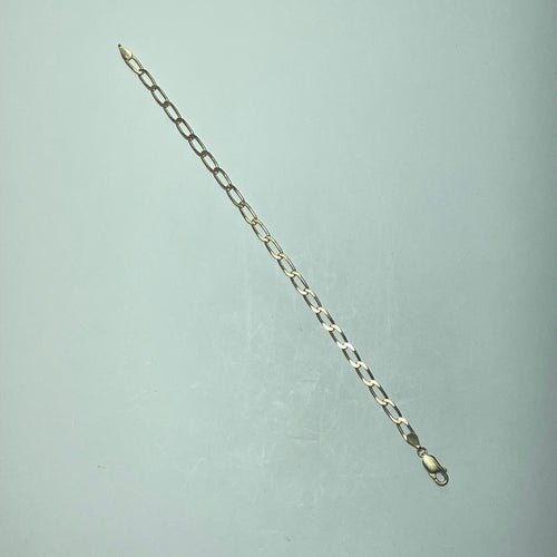 Armband Armband Länk pansarlänk i 18 karat gult guld 5,58 g 58 Facettes 250351