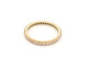 Bague 54 INEDIT - Alliance américaine en or jaune 18k et diamants 0,6 ct T54 58 Facettes 272775