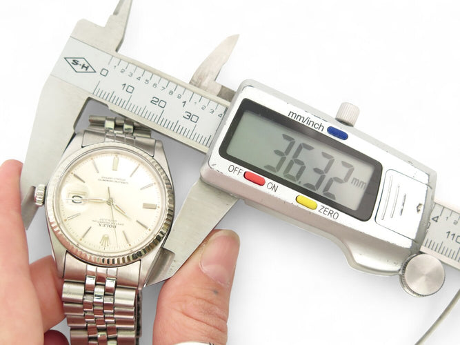 Montre Rolex Oyster Datejust 1601 - Montre 36 mm en acier et or 14k 58 Facettes 270144