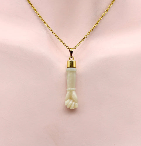 Pendentif Pendentif Figa vintage en opale sculptée et or 14k 58 Facettes