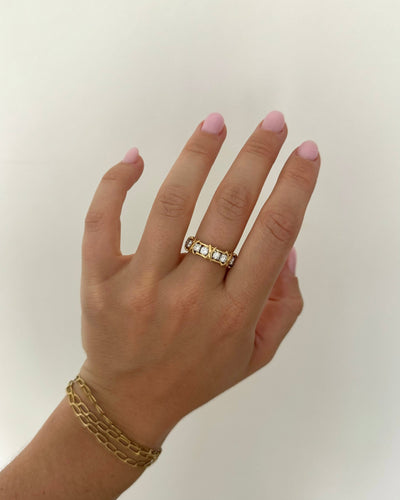 Bague 54 Tiffany & Co. - Bague seize diamants en or jaune 18k 58 Facettes