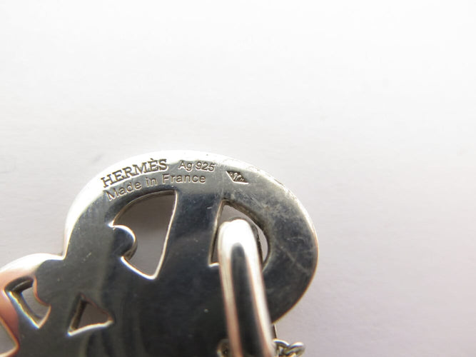 Collier collier pendentif HERMES chaine d'ancre enchainee en argent 925 58 Facettes 271925