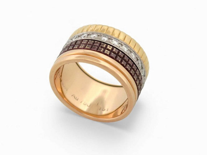 Bague 51 Boucheron Quatre Classique Large - Bague en or 18 carats et diamants 0,5 ct 58 Facettes 272013