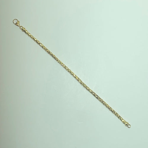 Armband Armband Kettenglied Palme aus 18 Karat Gelbgold 9,10 g 58 Facettes 250371