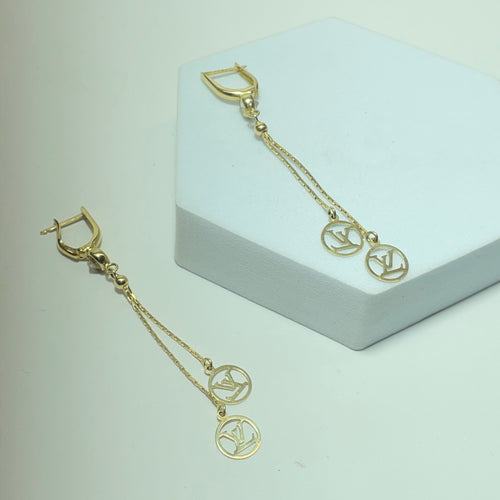 Øreringe Hængende øreringe i 14 karat gult guld 58 Facettes 250389