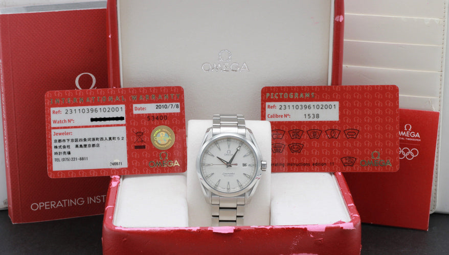 Omega Seamaster Aqua Terra sat - Kvarcni sat od čelika 39 mm 231.10.39.61.02.001 58 Facettes OMG/SEA/251