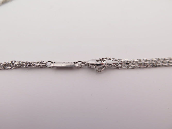 Collier Chopard Happy Spirit - Collier pendentif cœur en or blanc 18K et diamants 58 Facettes 264347