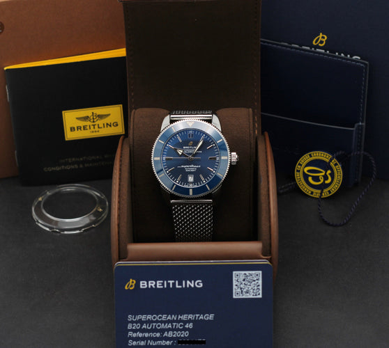 Breitling Superocean Heritage II 46 Watch - Automatic steel watch AB2020 58 Facettes BTL/SOC/092