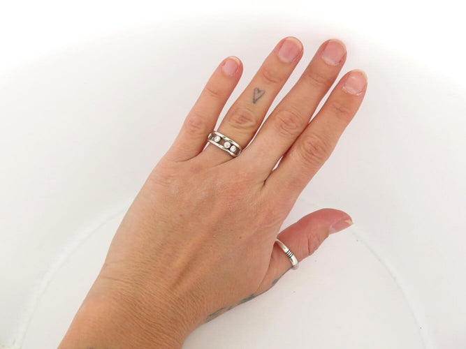 Bague 51 Messika Move Classique - Bague en or blanc 18k et diamants, T51 58 Facettes 272117