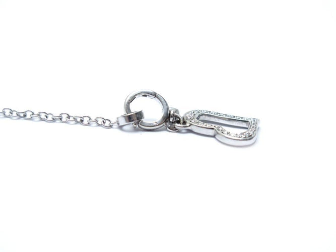 Collier Piaget Limelight - Collier chaîne Y avec pendentif cœur en or blanc et diamants 0,29 ct 58 Facettes 221585