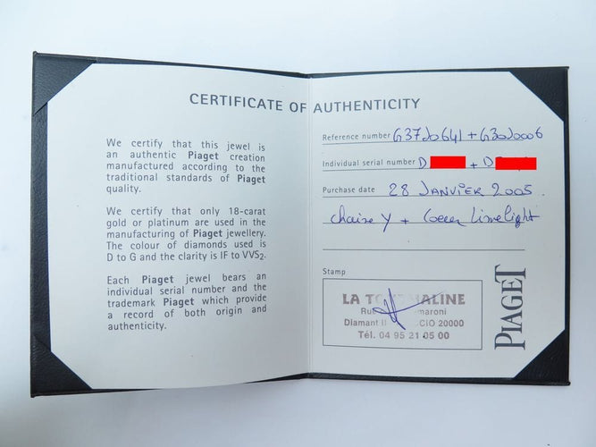 Collier Piaget Limelight - Collier chaîne Y avec pendentif cœur en or blanc et diamants 0,29 ct 58 Facettes 221585