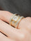 Bague 57 Bague moderne sertie de diamants en or jaune 18k 58 Facettes 210033