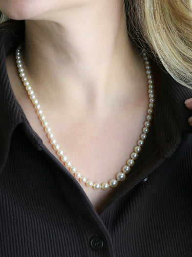 Collier Boucheron - Collier de perles de culture, fermoir en or blanc 18 carats 58 Facettes 1205.6