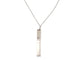 Collier Messika Kate - Collier sautoir pendentif vertical en or blanc 18k et diamants 58 Facettes 268837