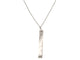 Collier Messika Kate - Collier sautoir pendentif vertical en or blanc 18k et diamants 58 Facettes 268837