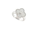 Bague 52 Van Cleef & Arpels Vintage Alhambra - Bague en or blanc 18k avec diamant 58 Facettes 264866