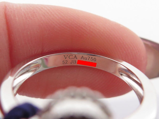 Bague 52 Van Cleef & Arpels Vintage Alhambra - Bague en or blanc 18k avec diamant 58 Facettes 264866