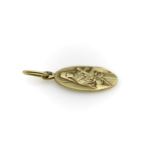 Pendentif Pendentif vintage Vierge Marie en or jaune 14 carats 58 Facettes A2002A