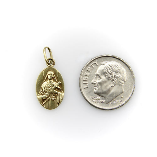 Pendentif Pendentif vintage Vierge Marie en or jaune 14 carats 58 Facettes A2002A