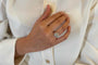 Bague 53 Bague vintage en or 18k et platine avec diamants 58 Facettes 25714 25579