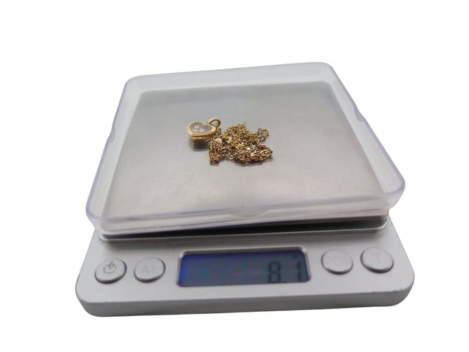 Collier Chopard Happy Diamonds Icons - Collier en or jaune 3 diamants 42 cm 58 Facettes 268630