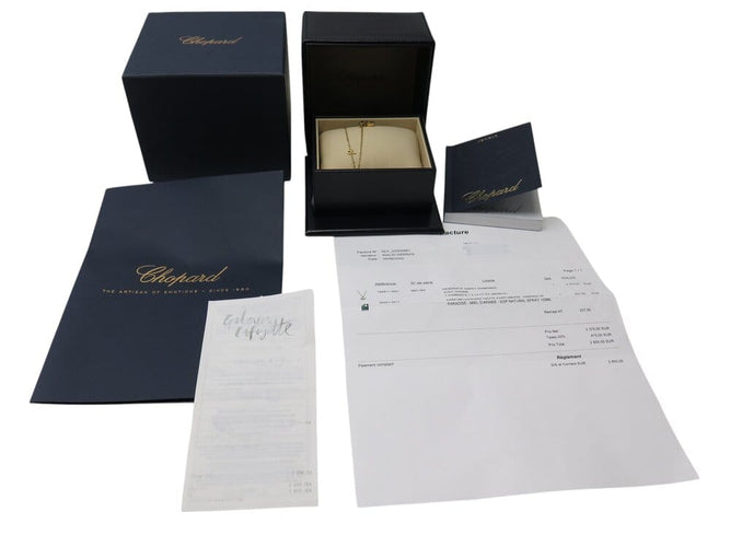 Collier Chopard Happy Diamonds Icons - Collier en or jaune 3 diamants 42 cm 58 Facettes 268630