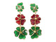 Boucles d'oreilles Augustine Paris par Gripoix - Parure collier et boucles d’oreilles camélia 58 Facettes 269071