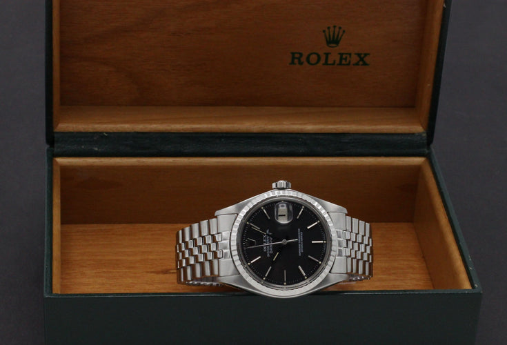 Rolex Datejust klokke - Klokke 1603 (1969) 36 mm i stål 58 Facettes ROL/DJ1/989
