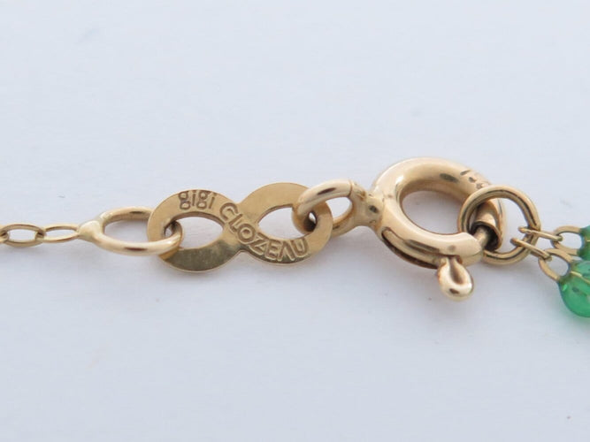 Collier GIGI CLOZEAU Supreme - Collier en or jaune 18k avec diamants et émeraudes 58 Facettes 272243