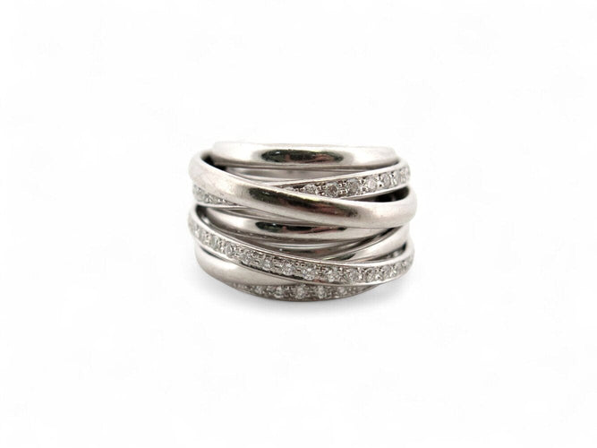 Bague 48 De Grisogono Allegra - Bague en or blanc 18k avec 68 diamants 2 ct 58 Facettes 271440