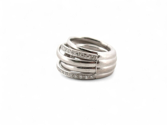 Bague 48 De Grisogono Allegra - Bague en or blanc 18k avec 68 diamants 2 ct 58 Facettes 271440