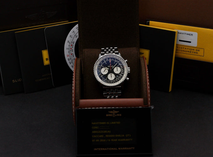 Relógio Breitling Navitimer 01 AB0121 - Relógio automático 43 mm aço, caixa e papéis (2018) 58 Facettes BTL/NVT/037