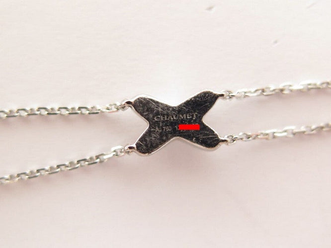 Bracelet Chaumet Jeux de Liens - Bracelet 17 cm en or blanc 18k et diamants 58 Facettes 242580