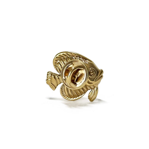 Broche Broche poisson en or jaune 18K 58 Facettes REF24013-177