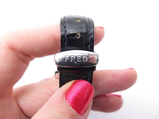 Montre FRED R12-100 - Montre quartz femme 30 mm en acier palladié 58 Facettes 241316