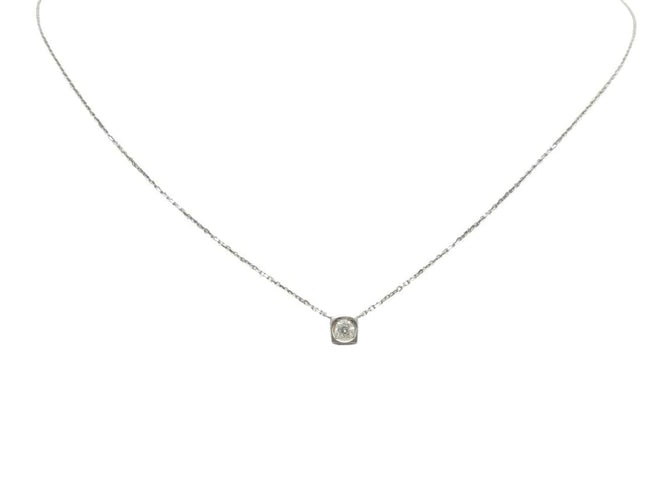 Collier Dinh Van Le Cube Diamant - Collier en or blanc 18k avec diamant 58 Facettes 272302