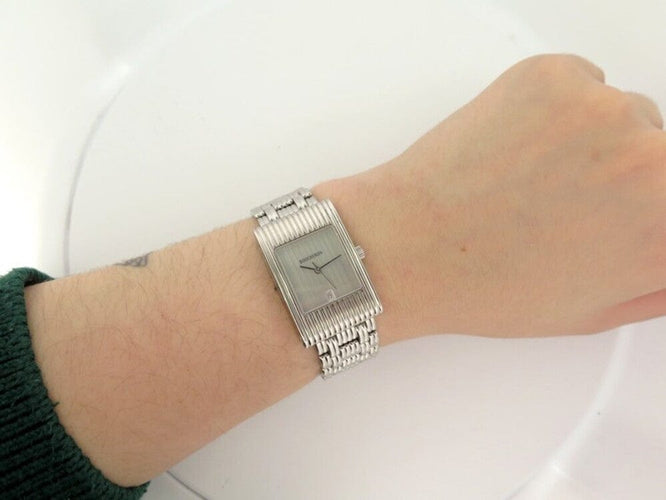 Montre Boucheron Reflet Medium - Montre à quartz 36 mm en acier palladié 58 Facettes 247336
