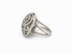 Bague 54 Adler - Bague Pierre cabochon cage en or blanc 18k et diamants 2 ct 58 Facettes 268856