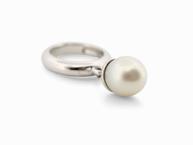Bague 53 Christian Dior Tribale Muguet - Bague en or blanc 18k avec perle, T53 58 Facettes 271136