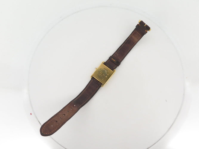 Montre vintage montre CARTIER tank must 681006 vermeil plaque or quartz plated 58 Facettes 272827