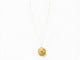 Collier Dinh Van - Collier pendentif Pi 40 mm en or jaune 24k martelé 58 Facettes 271154