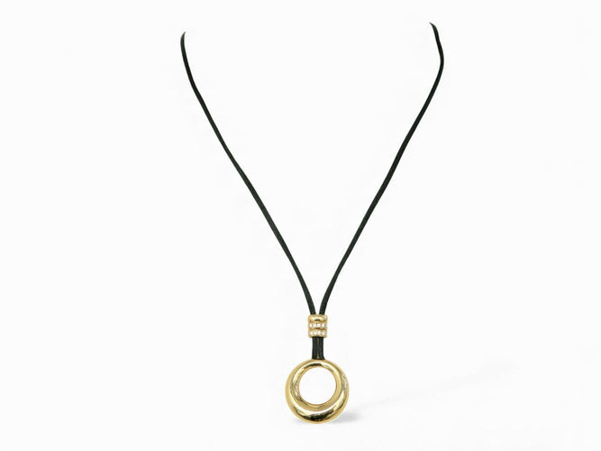 Collier Chaumet Anneau GM - Collier pendentif en or jaune 18k et diamants 0,24 ct 58 Facettes 271153