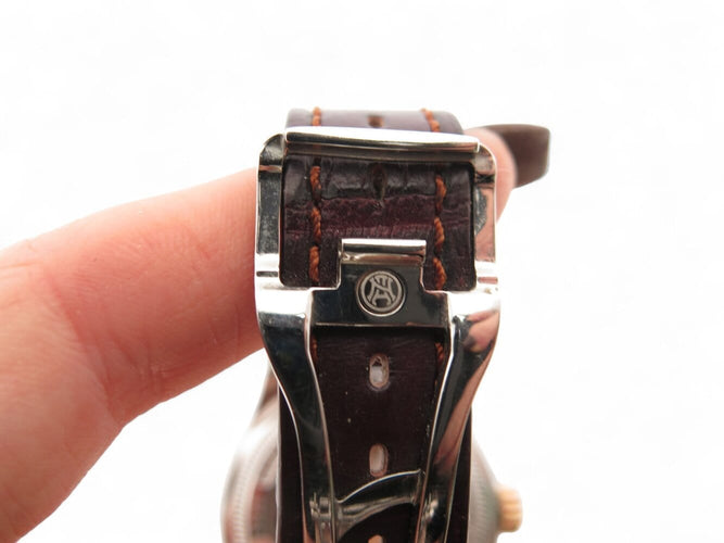 Montre Armand Nicolet LL9 - Montre femme 34 mm acier et or rose 18K diamants 58 Facettes 270559