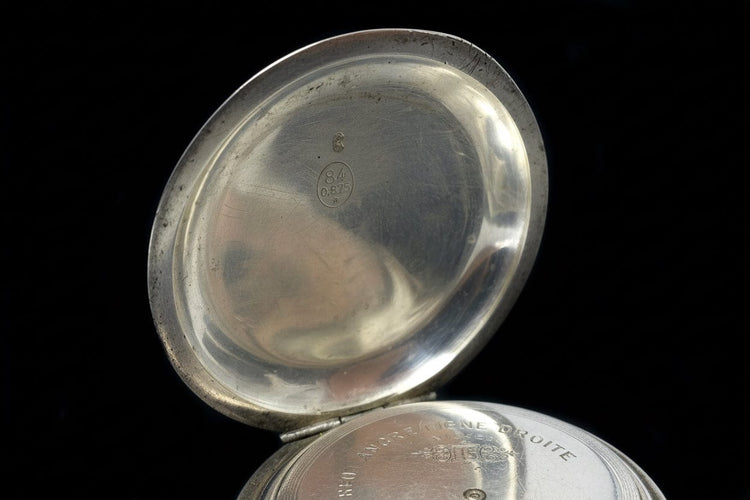 Montre Qualite Boutte - Montre de poche en argent 875 58 Facettes