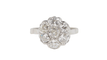 Bague 58 Bague Fleur en platine et diamants 58 Facettes 32584
