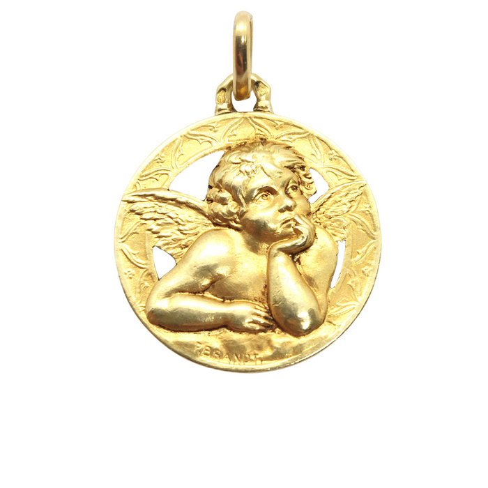 Cherub medal, gold