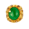 Bague 50 Bague en or jaune, jade, diamants et saphirs roses 58 Facettes DV2550-3-50-2