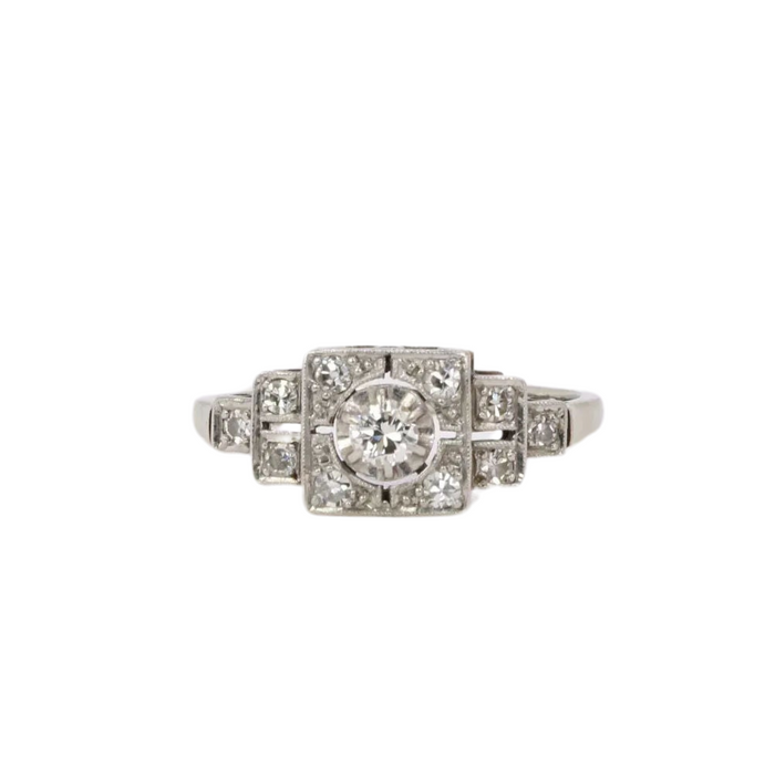 Ring Art Deco diamanten