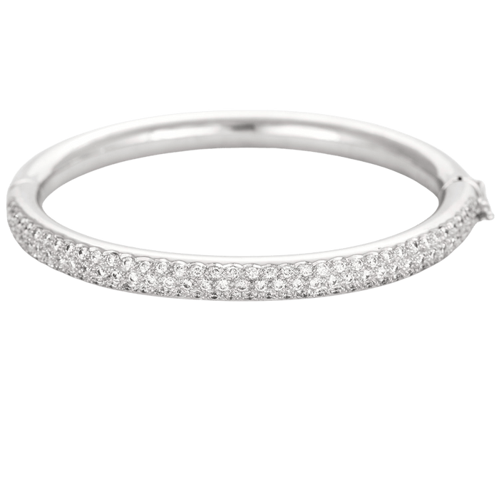 Bracelet Bracelet jonc Or blanc et Diamants 58 Facettes DV0751-1