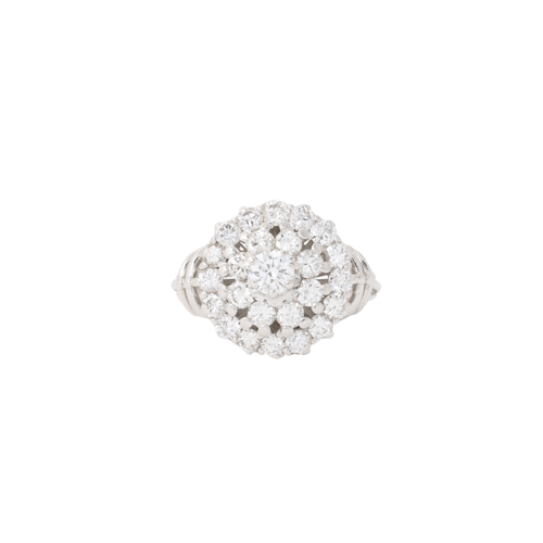 Bague 55 Bague vintage diamants 58 Facettes